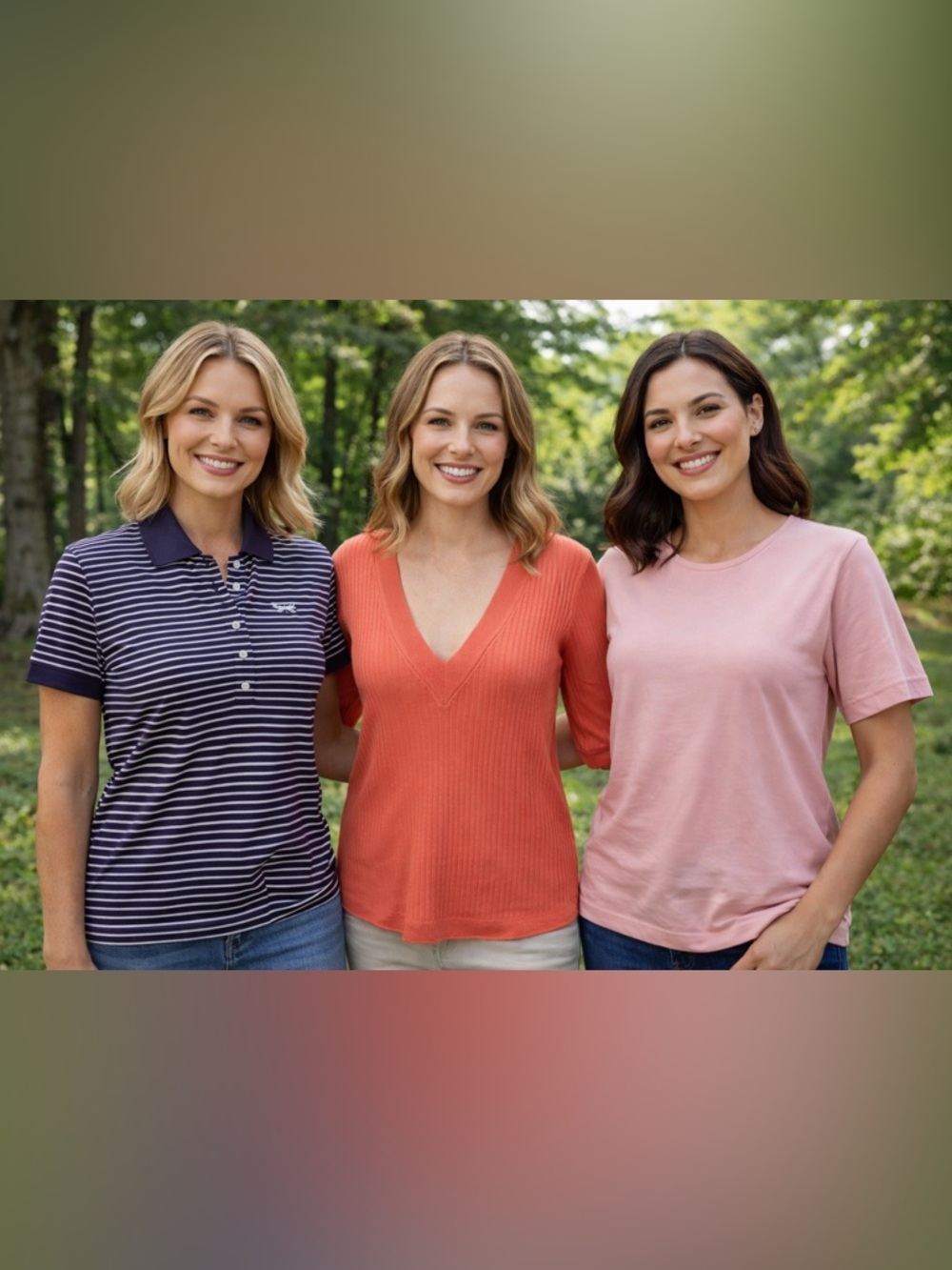 Talbots Bundle of 3, Short Sleeve Tops - Pink, Coral, and Purple Smalls